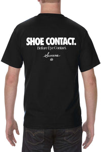 Shoe Contact - T-shirt noir (unisexe)